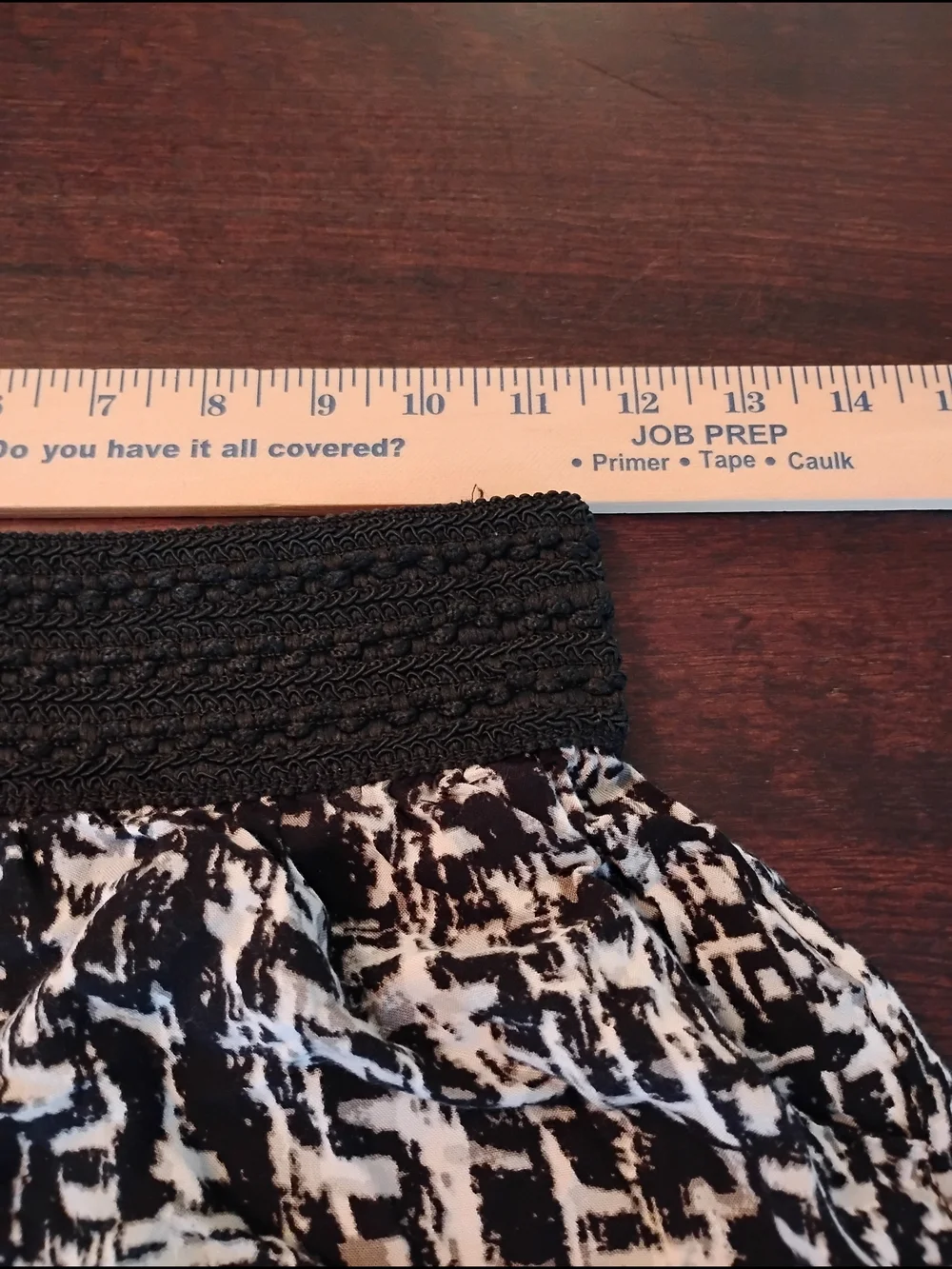 High-Waist Black & White‎ Printed Women's Shorts